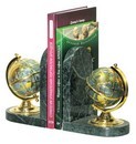 Подпорки для книг "Два глобуса", зеленый мрамор, Fair Wind 11235